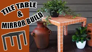 IKEA TILE TABLE & MIRROR HACK| Extreme Ikea Transformation