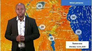 WEATHER FORECAST FOR THE NEXT 24 HOURS STARTING AT 9.00 P.M DATE: 11/01/2026.