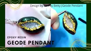 How To Create Epoxy Resin Pendant #geode #jewellery #freeform #epoxyresin