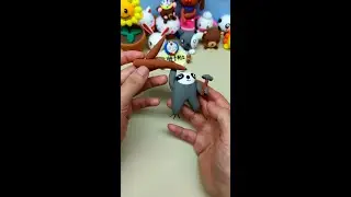 Handmade Clay Ideas, Clay Sloth  粘土树懒