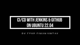 CI/CD With Jenkins, Github and Spring Boot on Ubuntu 22.04