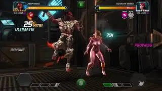 Variant 5 blood and venom 2.1 scarlet witch path and boss kill - marvel contest of champions