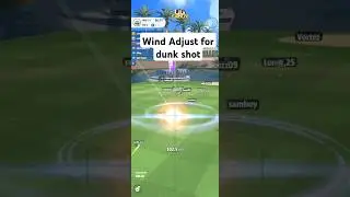 Golf Super Crew - how to adjust wind for dunk shot