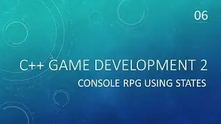C++ Game Development 2 | State RPG 06 | The Character class! (Stats and attributes!)