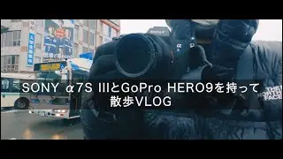 【雑談VLOG】霙の中 α7SIIIとGoPro HERO9を持って朝散歩