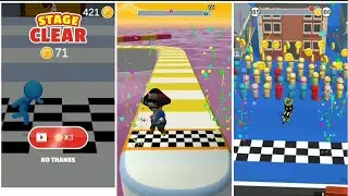 RUN PARTY vs FUN RACE 3D vs ROAD RACE 3D - COMPARE GAMEPLAY NEW LEVELS 2020 《GAMERZ TOPER》