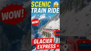 Snowy Train Adventure Through the Alps