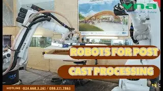 Integrating Robots for Post-Cast Processing