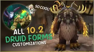 ALL New DRUID Forms & Moonkin Full Customization Options Coming in 10.2!! WoW