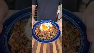 Leftover brisket hash