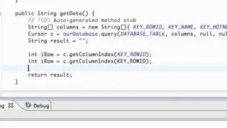 Android Application Development Tutorial - 120 - Reading SQLite Database with Cursor