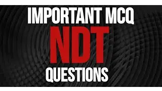 NDT MCQ question | Important MCQ questions of NDT