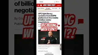 ESPN has WIPED ALL UFC fights from their library!?