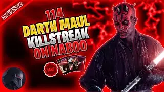 Star Wars Battlefront 2 - 114 MAX Darth Maul Killstreak (Galactic Assault - Naboo)