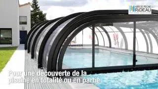Abri de Piscine Rideau - ELLIPTIK mi-haut