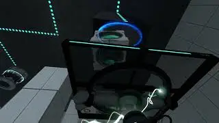 The 'portal paradox' tested ingame (Portal 2)