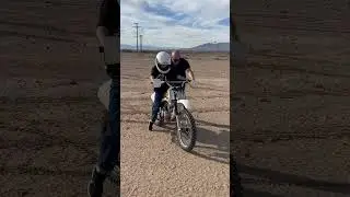 First time on a  dirt bike brap brap