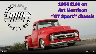 1956 f100 truck on Art Morrison chassis with 495hp LS3 engine by MetalWorks Classic Auto Restoration