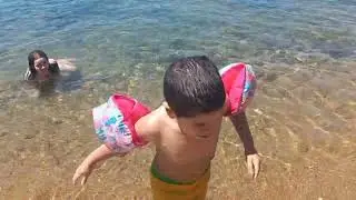 Tatilde bir gün vlog! Kartal Efe tatile gitti, denizde yüzdü.