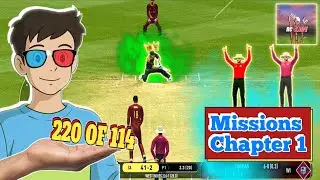 Real Cricket Swipe Missions Batting Chapter 1 Complete ✅💯