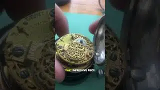 Opening a Handcrafted Antique Pocket Watch #horology