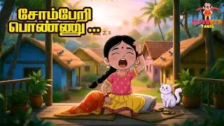 😴🎶 Lazy Girl | Tamil Kids Rhyme | Funny Lazy Girl Song | SuperKid TV