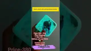 Cube alarm clock with personalized photos@yesgift🎁🎁🎁🎁🎁