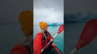 Ice berg kayaking in Iceland! #travel #icelandtips
