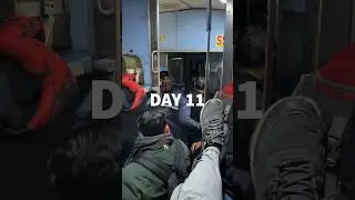 Day 11: Returning Home in Ashram Express 😰 #shortvlog #minivlog #indianrailways #shorts