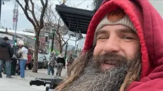 Busking w/ Electric Handpan for the first time