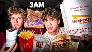 WE TRIED EVERY FAST FOOD RESTAURANT PAST MIDNIGHT