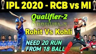 Vivo IPL 2020 | RCB Vs MI Qualifier-2 | world cricket championship| full match highlight gameplay