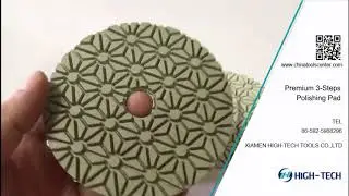 3 stage step diamond polishing pad for marble fabrication