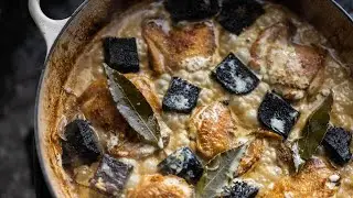 THE SUSTAINABLE MEAT COOK BOOK | Chicken Thighs with Cider Brandy & Black Pudding | Pipers Farm