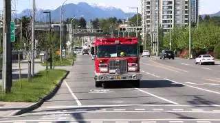 Burnaby Fire Engine 4 and Tech Rescue Unit