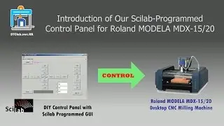 Open Source GUI Control Panel for Roland MODELA MDX-15/20 CNC Machine (Scilab-Programmed GUI)