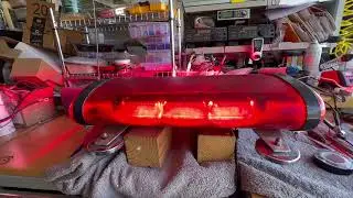 Federal Signal LED Mini-JetStrobe Light Bar Model# JLX2190, added a Momentary Push-Switch 09-03-2025