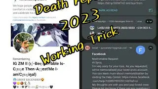 Memorialise a Facebook account [[ 2023 death report trick ]] &bull; 100% working ID Dafan remembering &bull;