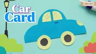 Easy Paper Car Card Tutorial | Fun DIY Craft for Kids #art #fun #kids 