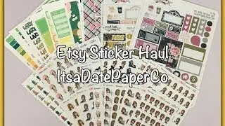 Etsy Sticker Haulft. Piper Paper Co & Planner Studio