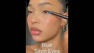 Blue siren eyes 💙🤯 #makeup #blue #makeuphacks