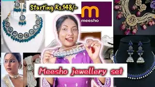Meesho jewellery set ✨ #meeshofinds #meesho #meeshohauljewellery #meeshoshopping #meeshocommunity