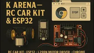 Control Your RC Car Using a Webpage! | ESP32 Smart Car Project | school project | L298 Motor driver 