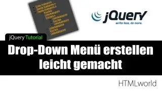 jQuery Tutorial: Drop-Down Menü erstellen leicht gemacht // deutsch