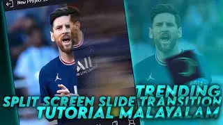 Trending Split Screen Slide Transition Editing Tutorial Malayalam || Alightmotion