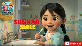 Brush Brush Sunnah Smile 🪥 | Islamic Kids Brushing Song | Miswak & Clean Teeth Rhyme for Children