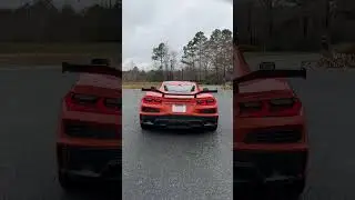 2025 corvette z06 Sebring orange redline revving  #corvette #corvettez06 #z06 #sebringorange
