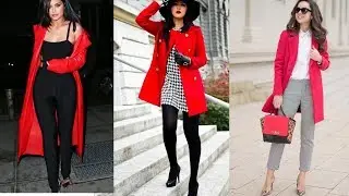 Moda mujer 2020 / COMO COMBINAR un abrigo rojo / Fahsion Love