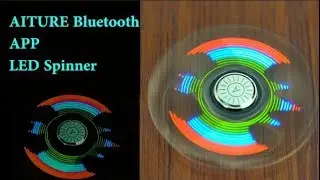 AITURE APP Control  Bluetooth LED Hand Fidget Spinner