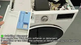LG Washer Detergent Tray Fabric Softener Not Draining (How To Fix)